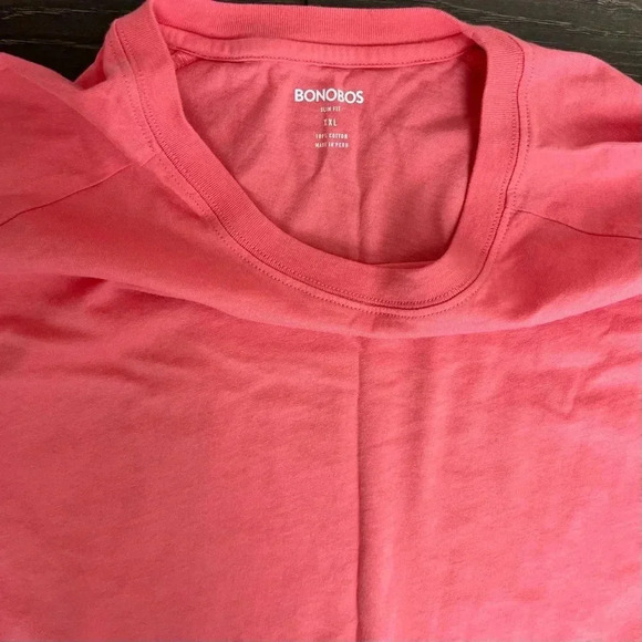 Bonobos Blue Crew Neck Lightweight Slim Fit Cotton Sweater - Picture 2 of 2